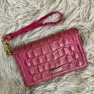Brahmin Debra Melbourne pink wallet/wristlet